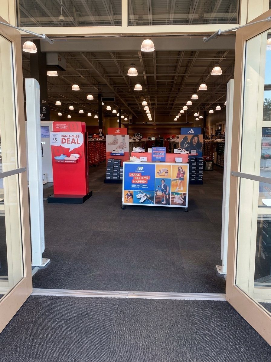 DSW interior view, Orange, CT
